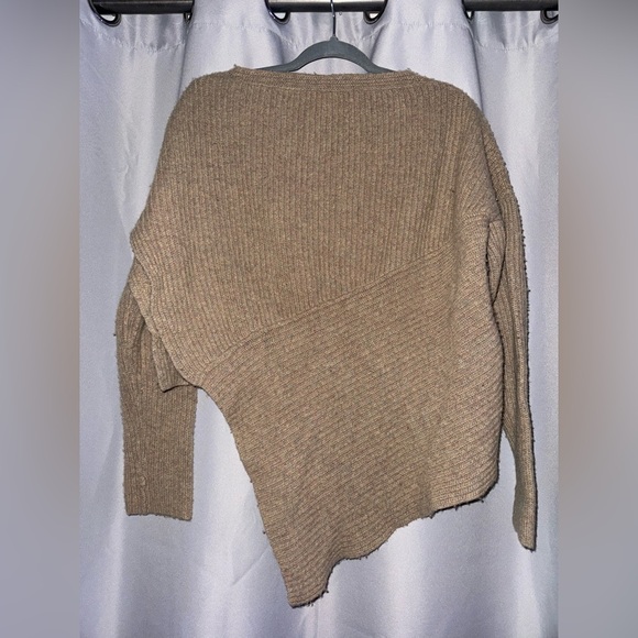Brochu Walker Asymmetrical Beige Sweater - Picture 3 of 5